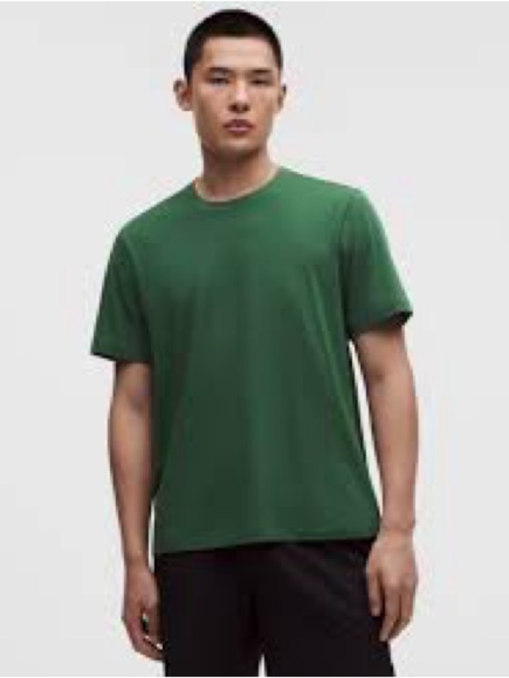 Lululemon Zeroed In Men’s Green Cotton Blend Short-Sleeve Shirt S